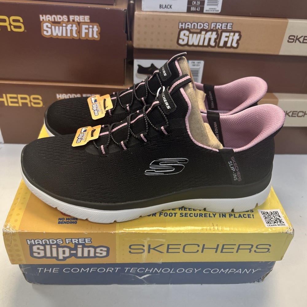 Skechers Slip-Ins Shoes Women 8.5 Black Dream Chaser 0373